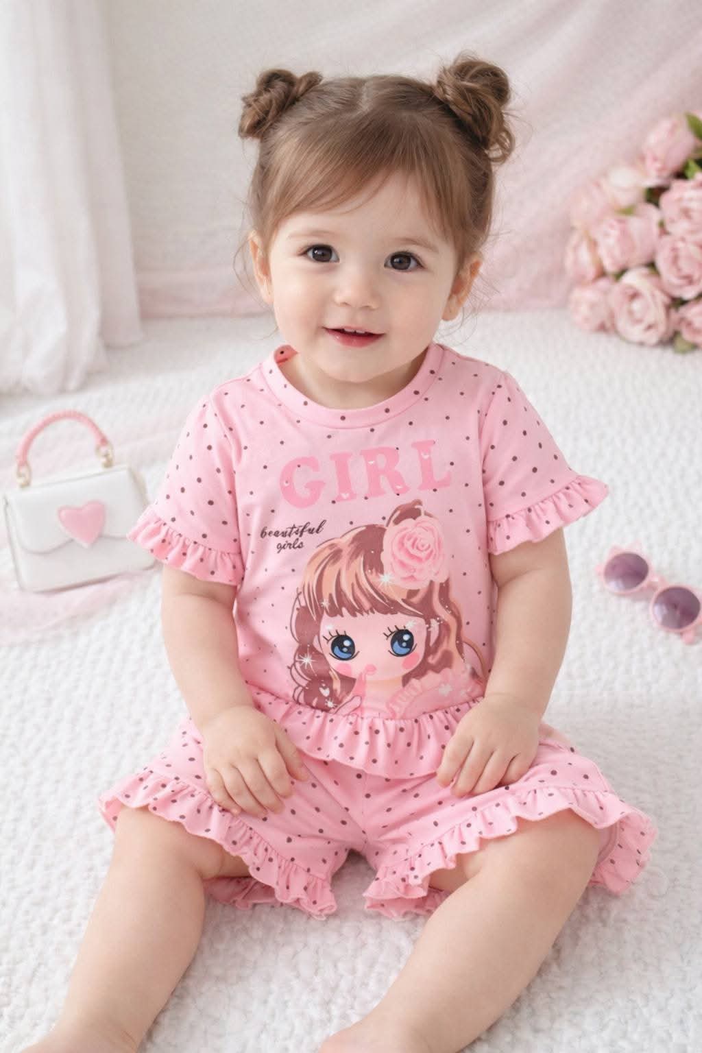 Short Sleeve T-shirt set for your Kids (Girls)