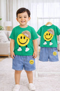 Short Sleeve t-shirt+Denim pant set