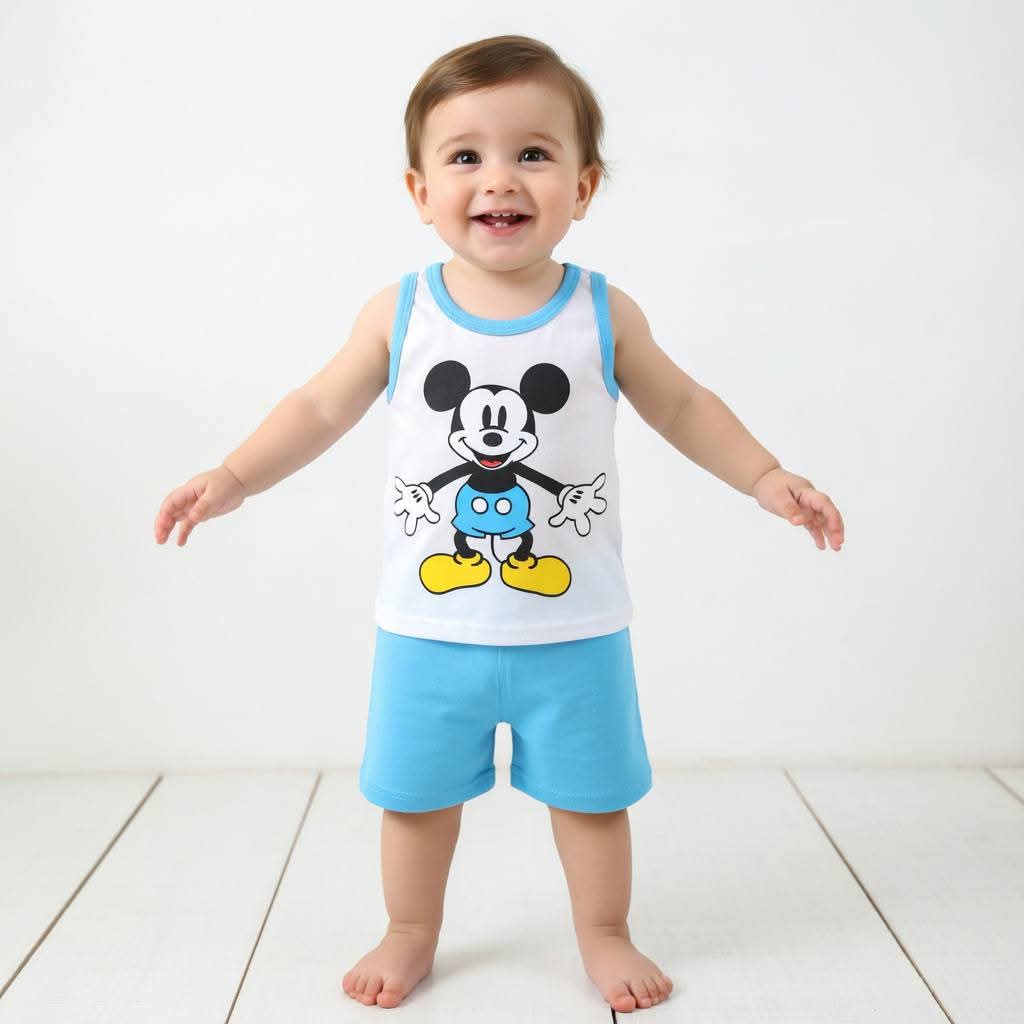 Sleeveless T-shirt set