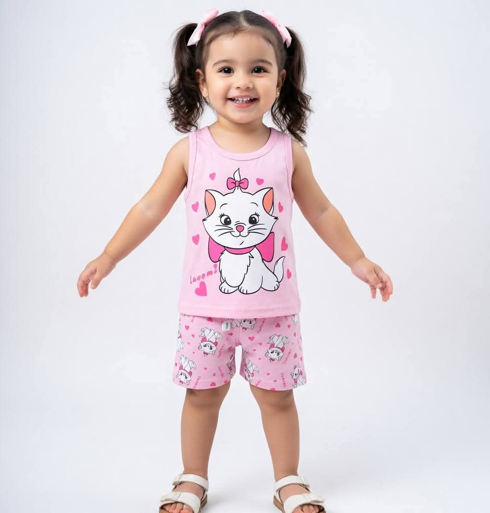 Sleeveless T-shirt set