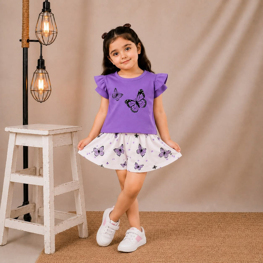 Kids Fancy Short Sleeve Set