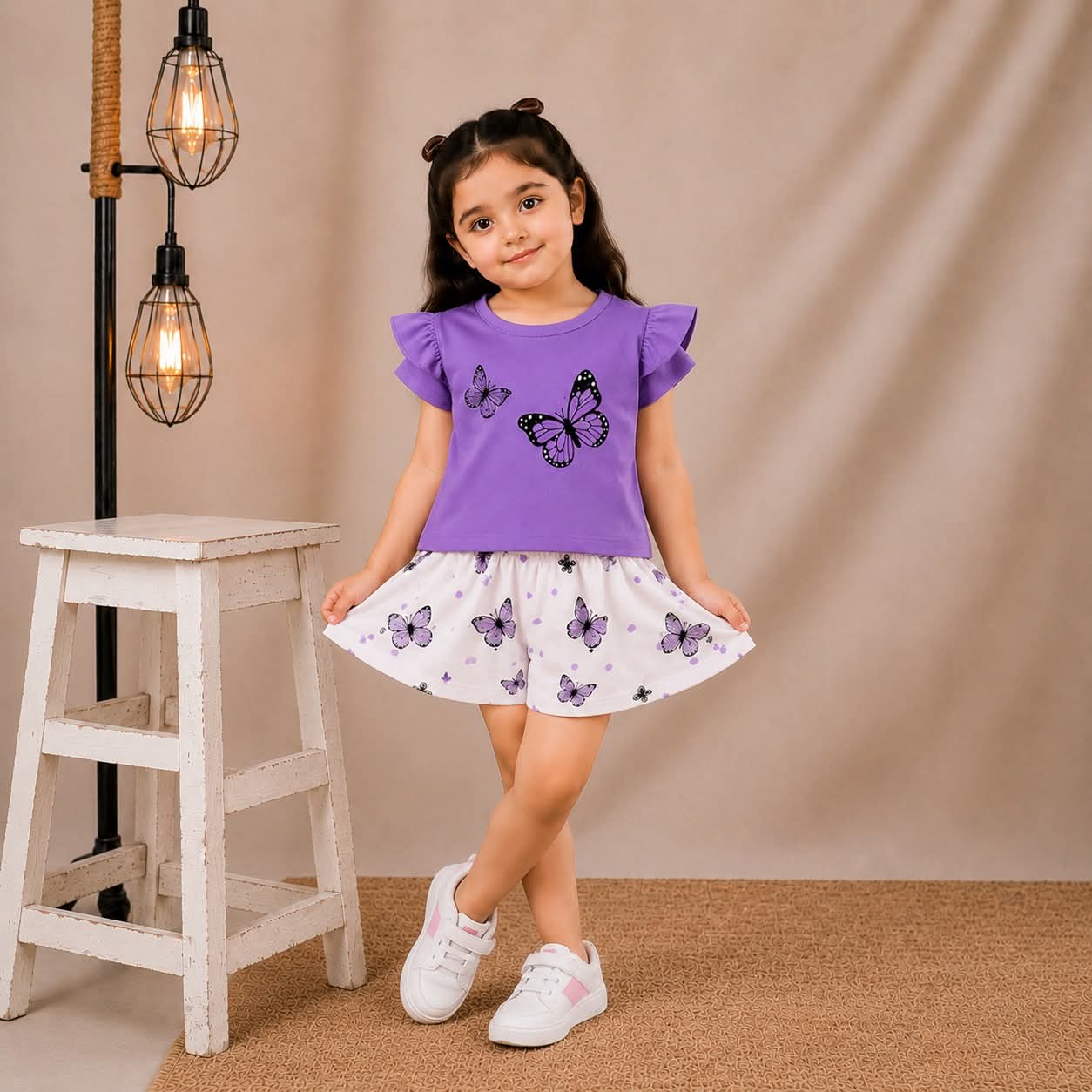 Kids Fancy Short Sleeve Set