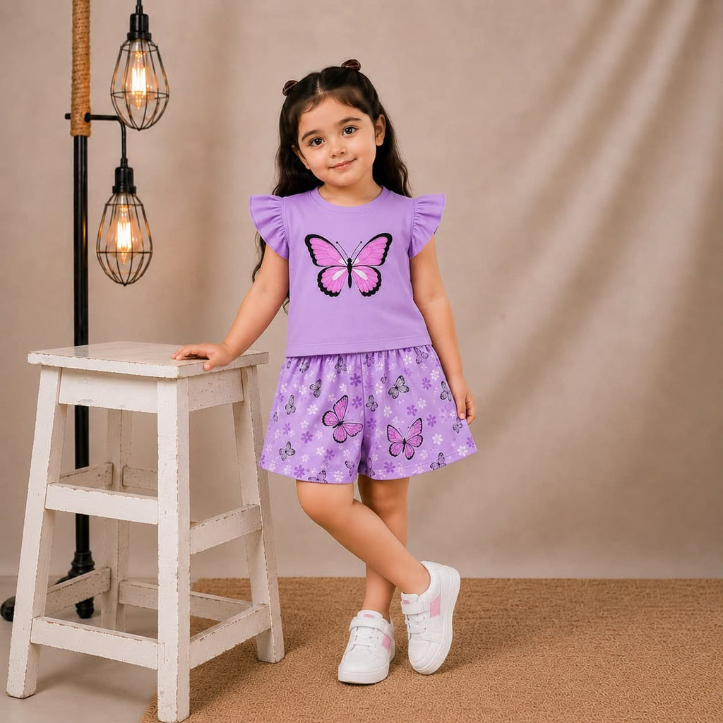 Kids Fancy Short Sleeve Set
