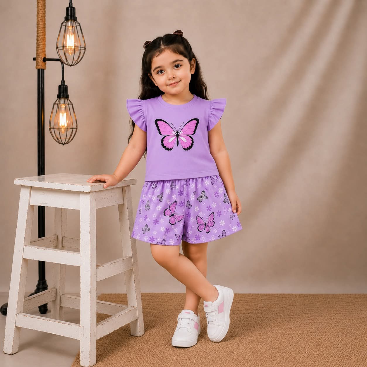 Kids Fancy Short Sleeve Set