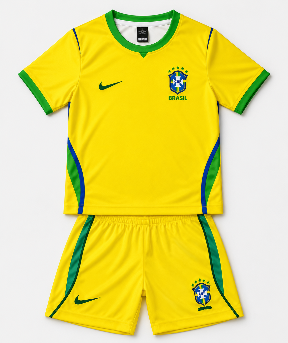 Argentina/Brasil Home & Away Jersy+Half Pant Set of WC 2026 Edition for ur Kids