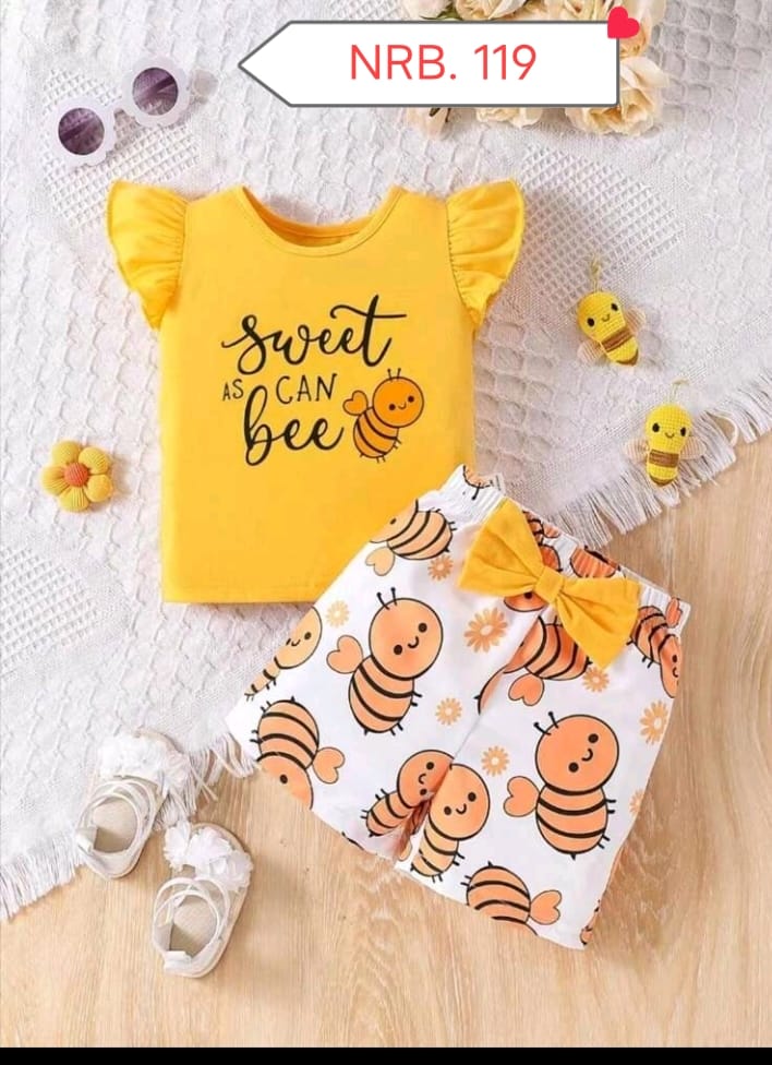 Fantasy Printed Short Sleeve T-shirt Set for your Kids