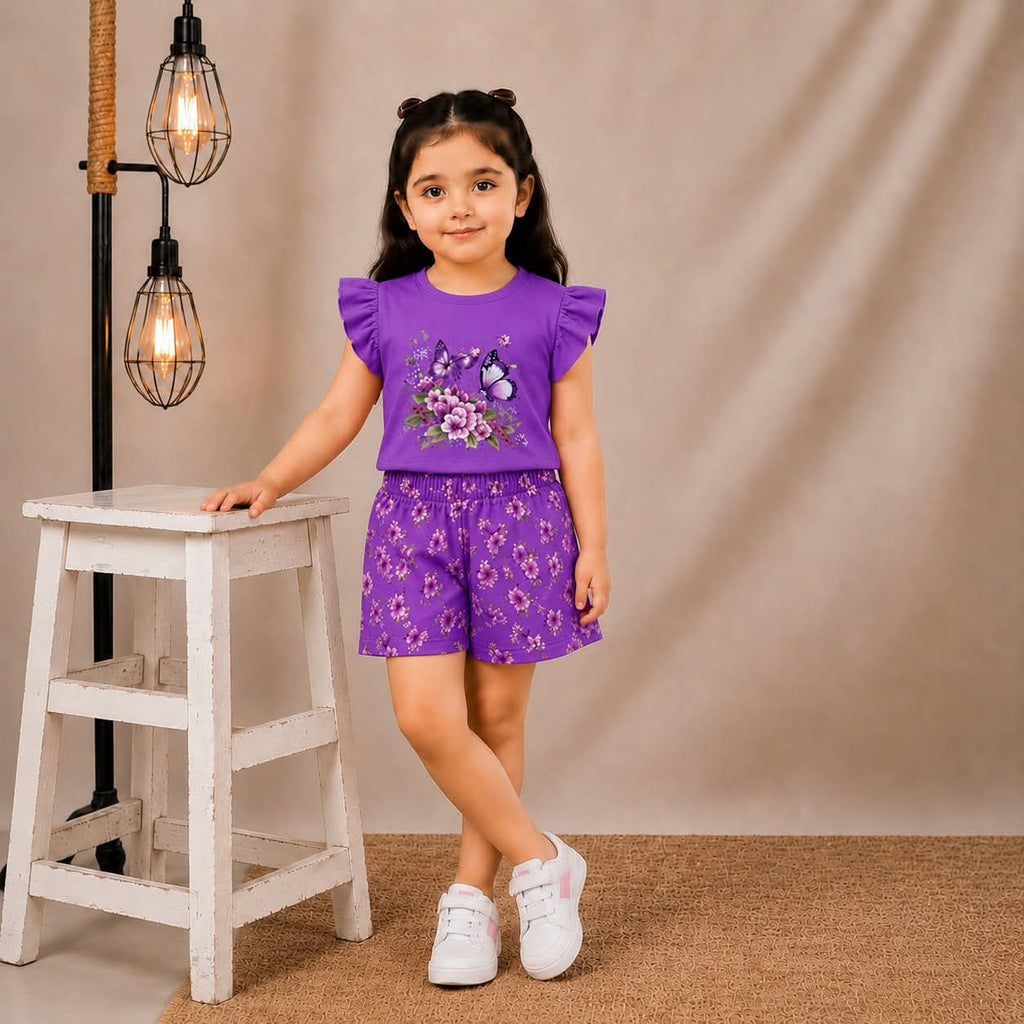 Kids Fancy Short Sleeve Set