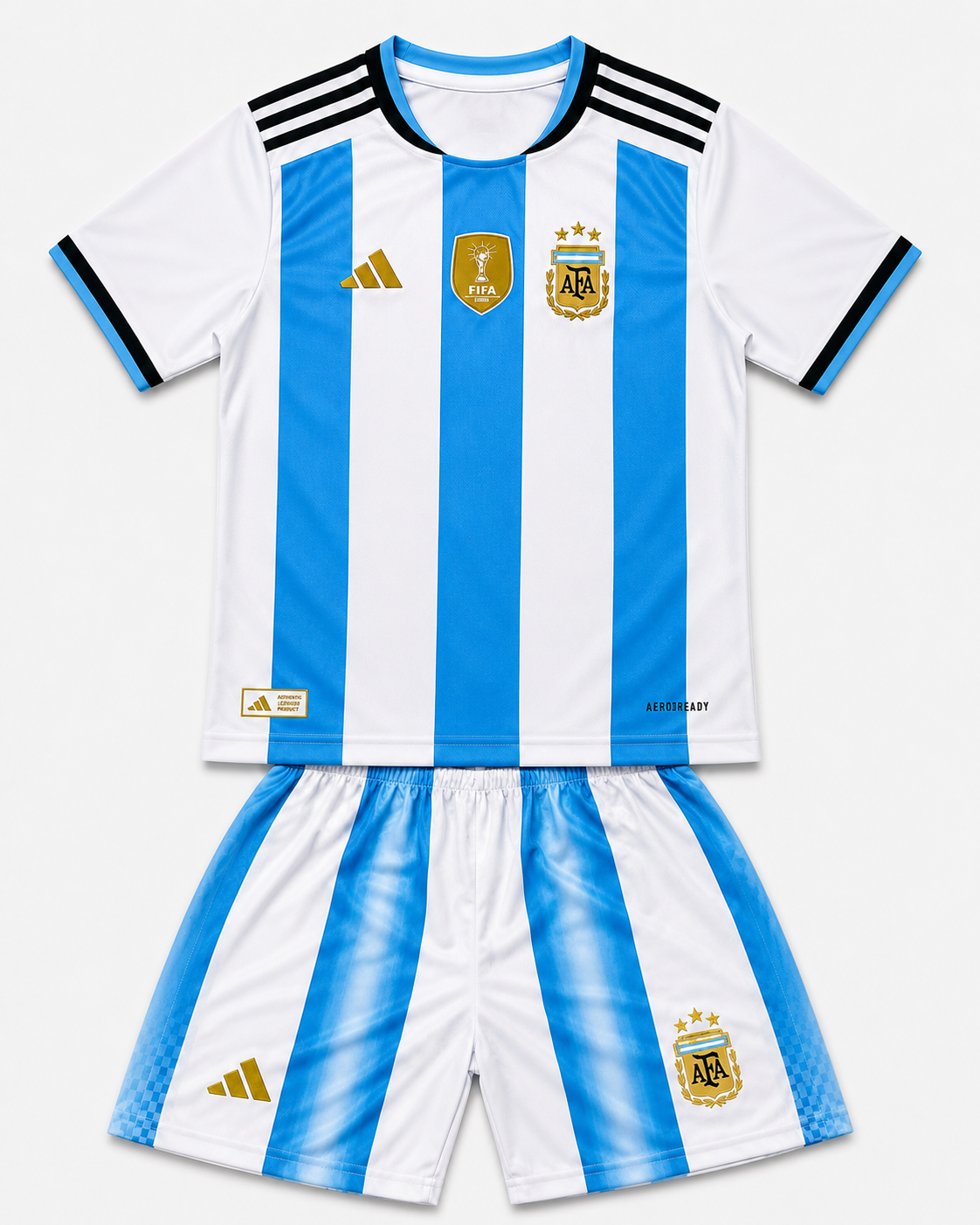Argentina/Brasil Home & Away Jersy+Half Pant Set of WC 2026 Edition for ur Kids