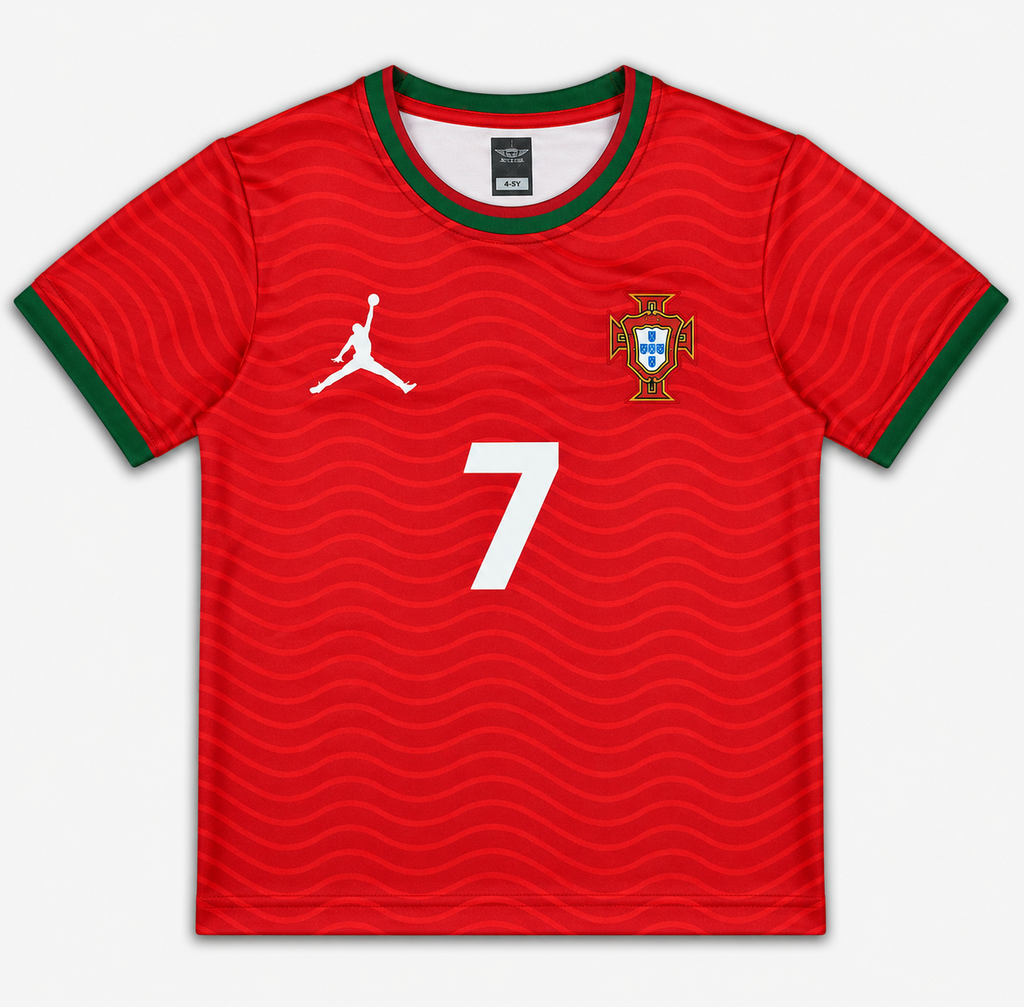 Portugal Home Edition (Red color) Jersy for Your Kids 👕🩷