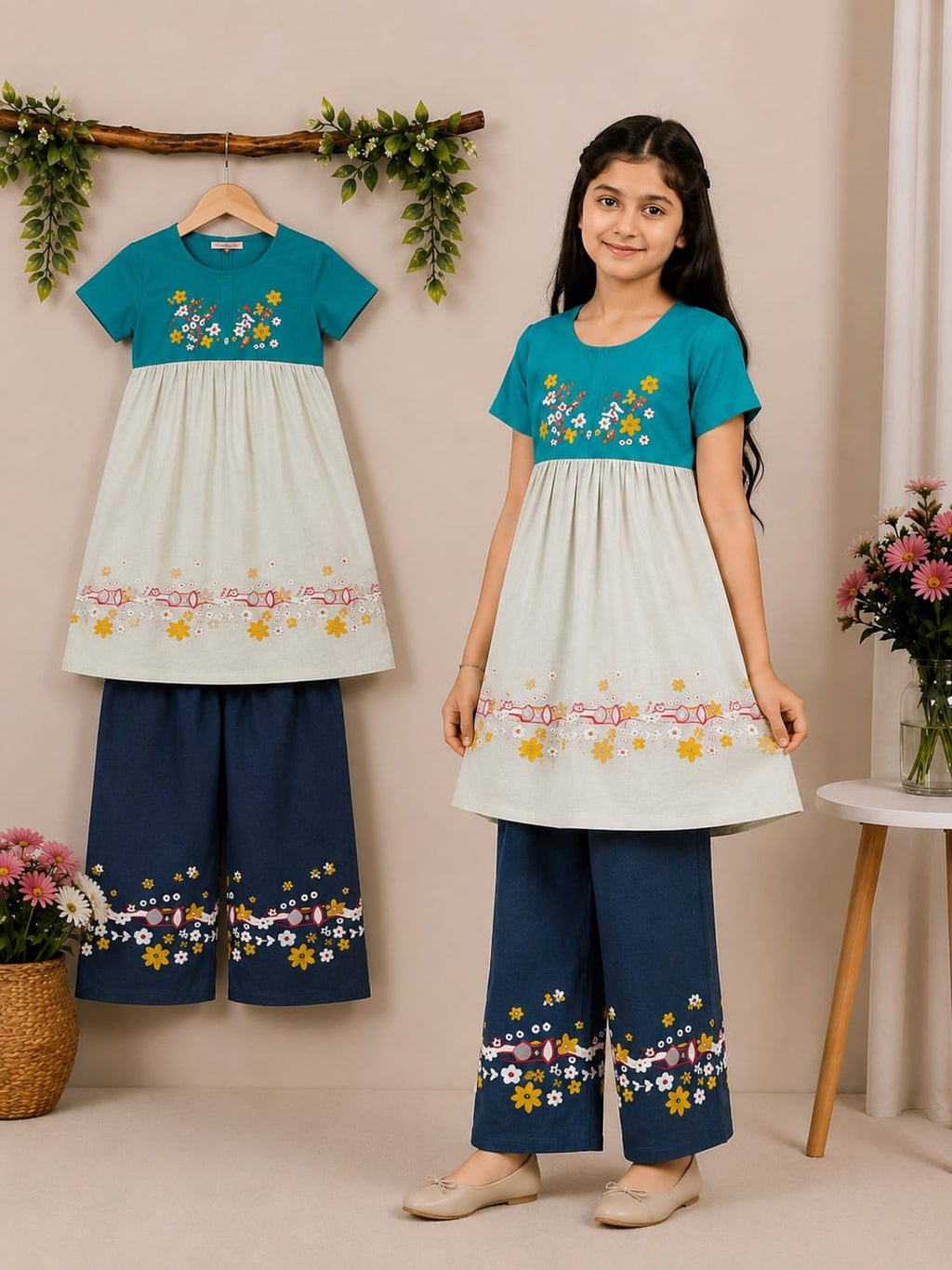 Premium Outerwear Dress Set for Your Little Princess