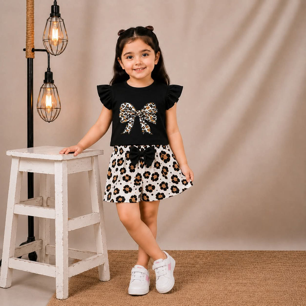 Kids Fancy Short Sleeve Set
