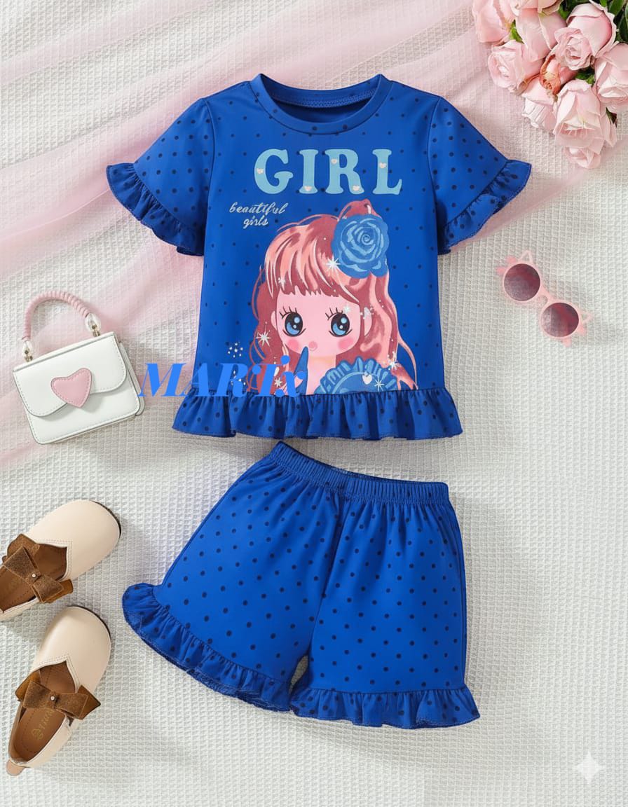Fantasy Printed Short Sleeve T-shirt Set for your Kids